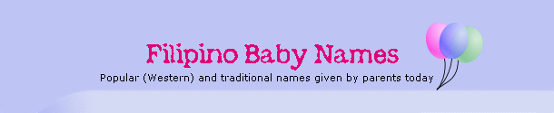 Filipino Baby Names Banner
